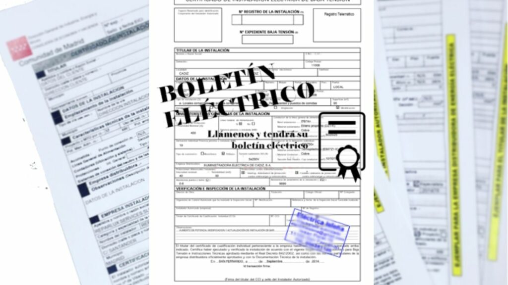 Boletín eléctrico trámites